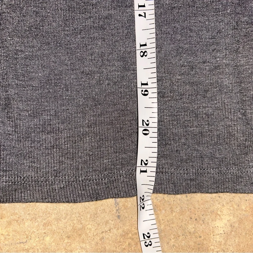 Sen Gray Off-Shoulder Long Sleeve Top - super soft ribbed split sleeve - Picture 11 of 11